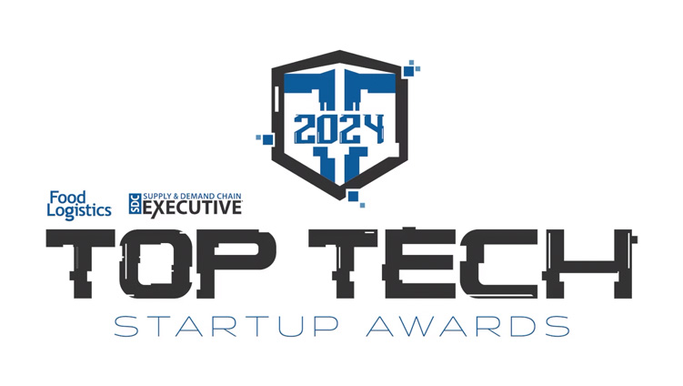 2024 Top Tech Startups Award logo from Food Logistics and Supply and Demand Chain Executive